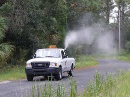 Truck spraying